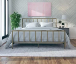 CosmoLiving Blair Brass Metal King Bed -DHP Sales Store 810541048 2