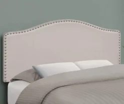 Monarch Linen Nailhead Trim Headboard 27 Monarch Linen Nailhead Trim Headboard -DHP Sales Store 810542514 1