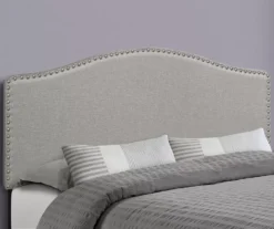 Monarch Linen Nailhead Trim Headboard 23 Monarch Linen Nailhead Trim Headboard -DHP Sales Store 810542519 1