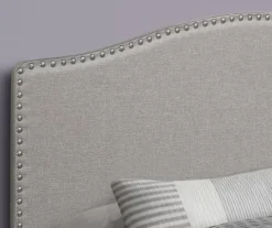 Monarch Linen Nailhead Trim Headboard 32 Monarch Linen Nailhead Trim Headboard -DHP Sales Store 810542519 3