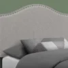 Monarch Linen Nailhead Trim Headboard 2 Monarch Linen Nailhead Trim Headboard -DHP Sales Store 810542523 1