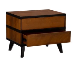 Manhattan Walnut 2-Drawer Mid-Century Wood Nightstand -DHP Sales Store 810543109 A0 6