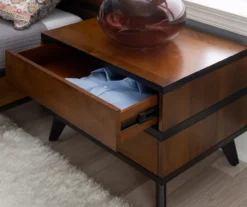 Manhattan Walnut 2-Drawer Mid-Century Wood Nightstand -DHP Sales Store 810543109 A8 9