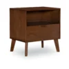 Shay Walnut 1-Drawer Wood Nightstand 2 Shay Walnut 1-Drawer Wood Nightstand -DHP Sales Store 810543117 1