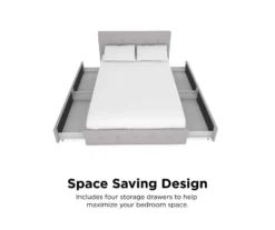 Atwater Living DHP Ryder Linen Upholstered Bed With Storage -DHP Sales Store 810543649 1