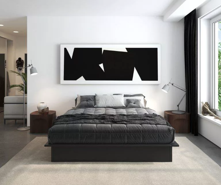 DHP Micah Black Faux Leather King Platform Bed 4 DHP Micah Black Faux Leather King Platform Bed - Image 2