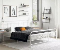 Brooklyn White Iron Full Bed