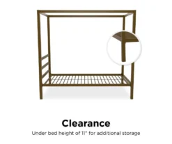 DHP Cara Metal Canopy Bed -DHP Sales Store 810543729 1