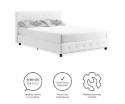 DHP Dana Faux Leather Upholstered Queen Bed 24 DHP Dana Faux Leather Upholstered Queen Bed -DHP Sales Store 810543736 1