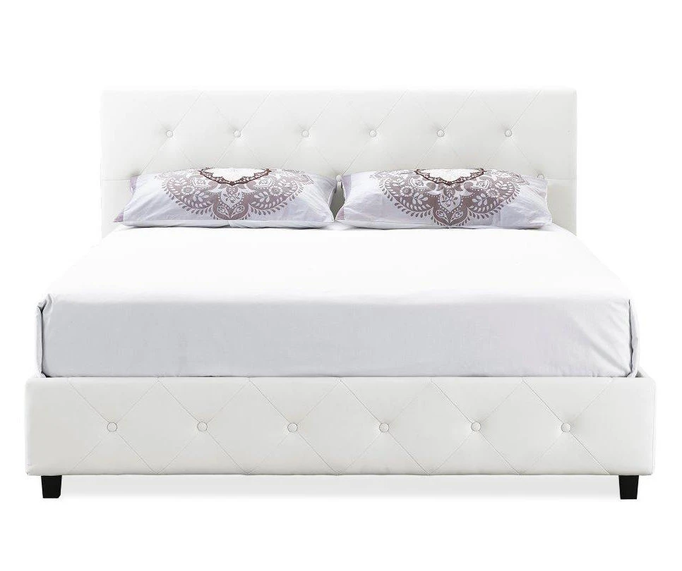 DHP Dana Faux Leather Upholstered Queen Bed 4 DHP Dana Faux Leather Upholstered Queen Bed - Image 2