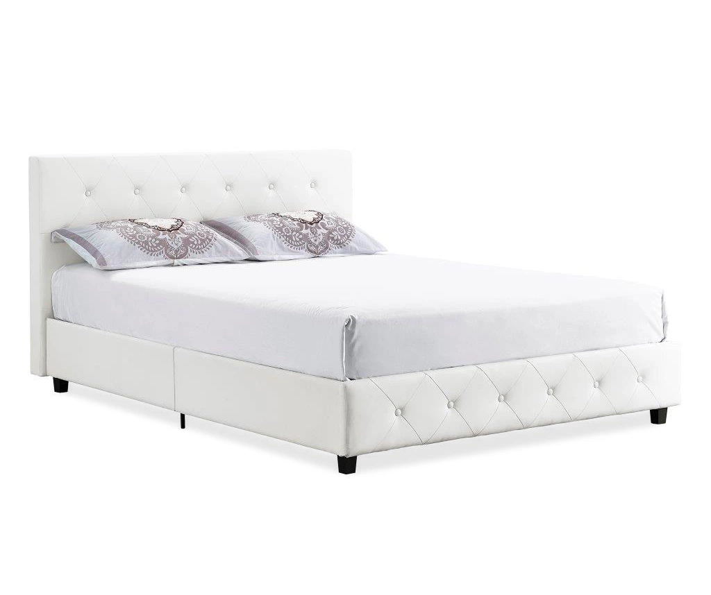 DHP Dana Faux Leather Upholstered Queen Bed 10 DHP Dana Faux Leather Upholstered Queen Bed - Image 8