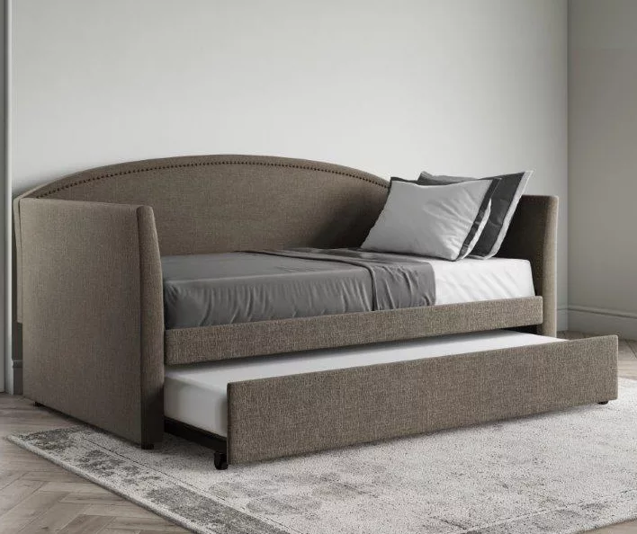 DHP Camila Gray Linen Twin Daybed 8 DHP Camila Gray Linen Twin Daybed - Image 6