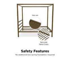 DHP Cara Metal Canopy Bed -DHP Sales Store 810543768 1