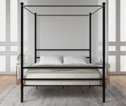 DHP Kate Black Metal Full Canopy Bed -DHP Sales Store 810543780 5