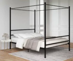 DHP Kate Black Metal Full Canopy Bed -DHP Sales Store 810543780 6