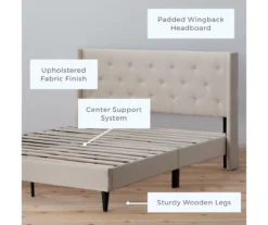 Brookside Isabelle Upholstered Wingback Bed -DHP Sales Store 810547603 810547607 810547628 810547611 2 1