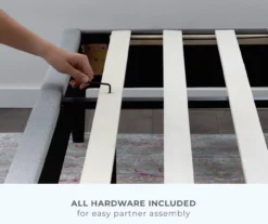 Isabelle Cream Upholstered Twin Wingback Bed -DHP Sales Store 810547603 810547607 810547628 810547611 6