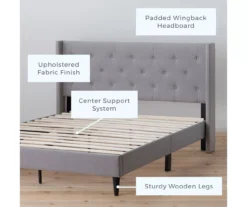 Brookside Isabelle Upholstered Wingback Bed -DHP Sales Store 810547604 810547608 810547627 810547612 2 1