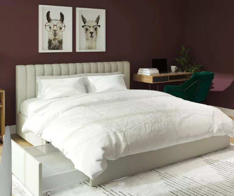 Brittany Gray Upholstered King Storage Bed 3 Brittany Gray Upholstered King Storage Bed