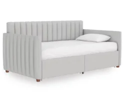 Brittany Gray Linen Upholstered Twin Storage Daybed 12 Brittany Gray Linen Upholstered Twin Storage Daybed -DHP Sales Store 810548783 5