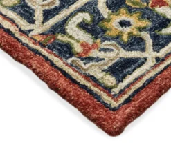 Alfio Red & Blue Bohemian Wool Area Rug -DHP Sales Store 810550886 4