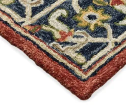 Alfio Red & Blue Bohemian Wool Area Rug -DHP Sales Store 810550887 4