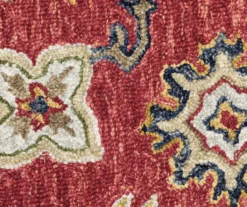 Alfio Red & Blue Bohemian Wool Area Rug -DHP Sales Store 810550888 6