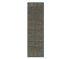 Anka Blue & Gold Persian Pile Area Rug