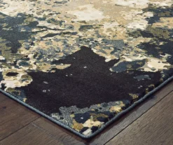 Bocleah Navy & White Distressed Textured Area Rug, (2.3' X 7.6') -DHP Sales Store 810551245 5