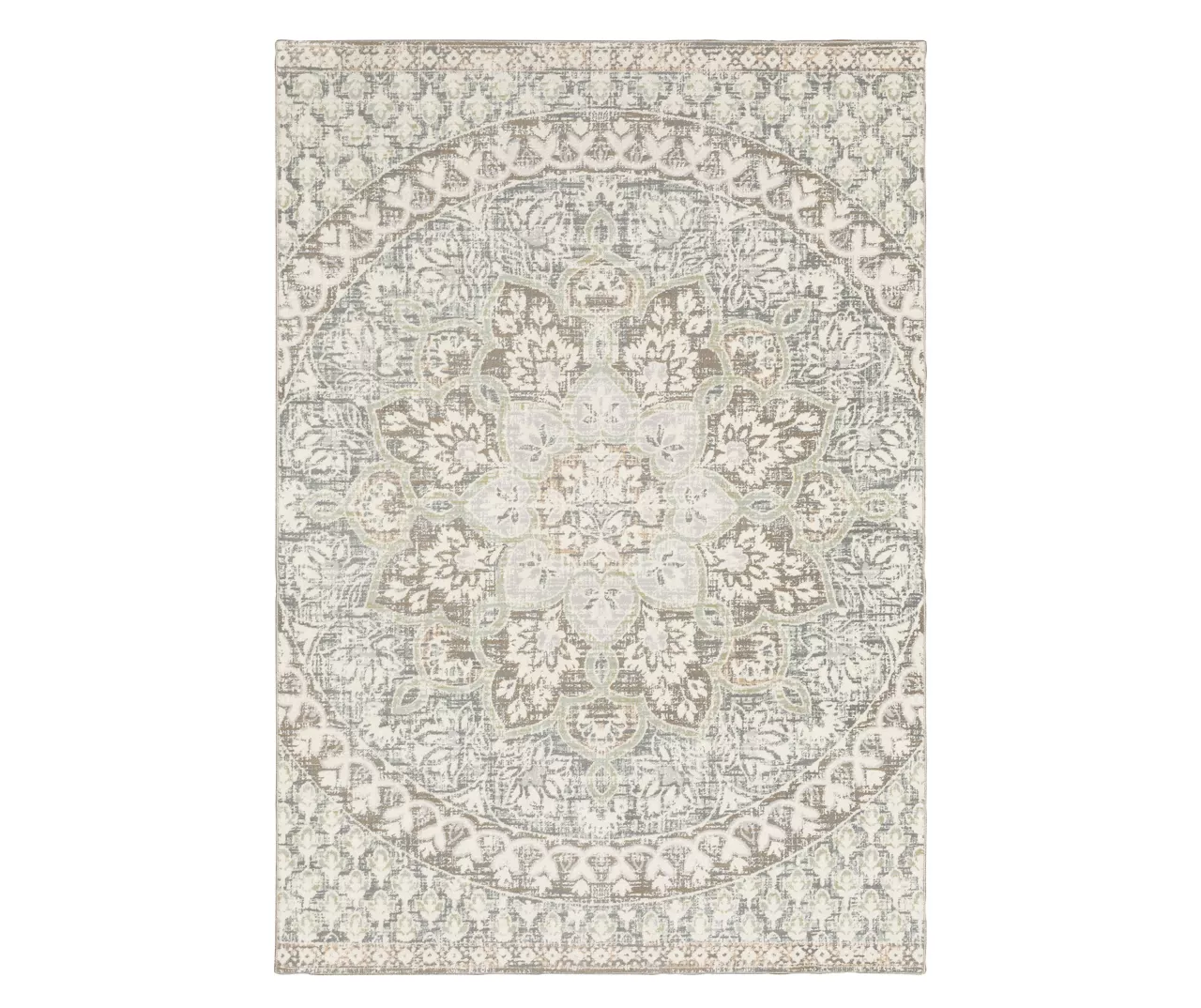 Capetah Ivory Floral Area Rug 5 Capetah Ivory Floral Area Rug - Image 3