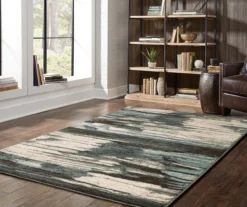 Cara Blue & White Modern Area Rug -DHP Sales Store 810551312 4