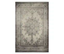 Ricardo Ivory & Gray Ornate Mandala Area Rug -DHP Sales Store 810551378