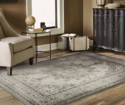 Ricardo Ivory & Gray Ornate Mandala Area Rug -DHP Sales Store 810551382 3
