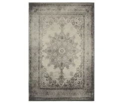 Ricardo Ivory & Gray Ornate Mandala Area Rug -DHP Sales Store 810551383