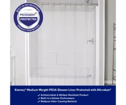 Clear Medium-Weight Microban PEVA Shower Liner -DHP Sales Store 810553970 A8 2