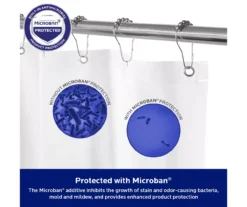 Clear Medium-Weight Microban PEVA Shower Liner -DHP Sales Store 810553970 A8 3