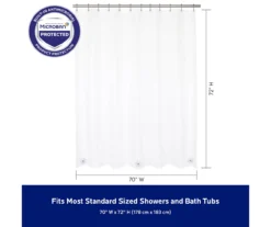 Clear Medium-Weight Microban PEVA Shower Liner -DHP Sales Store 810553970 A8 4