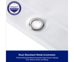 Clear Medium-Weight Microban PEVA Shower Liner -DHP Sales Store 810553970 A8 5