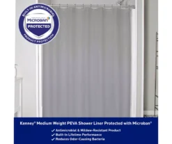 Gray Medium-Weight Microban PEVA Shower Liner 12 Gray Medium-Weight Microban PEVA Shower Liner -DHP Sales Store 810553972 A8 2