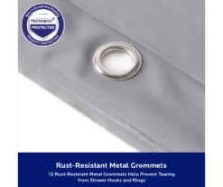 Gray Medium-Weight Microban PEVA Shower Liner 15 Gray Medium-Weight Microban PEVA Shower Liner -DHP Sales Store 810553972 A8 5