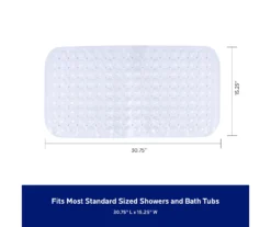 White Bubble Microban PVC Bath Mat 13 White Bubble Microban PVC Bath Mat -DHP Sales Store 810553977 A8 4
