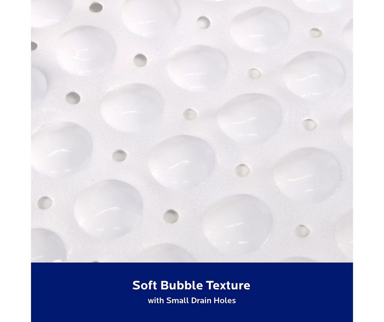 White Bubble Microban PVC Bath Mat 9 White Bubble Microban PVC Bath Mat - Image 7