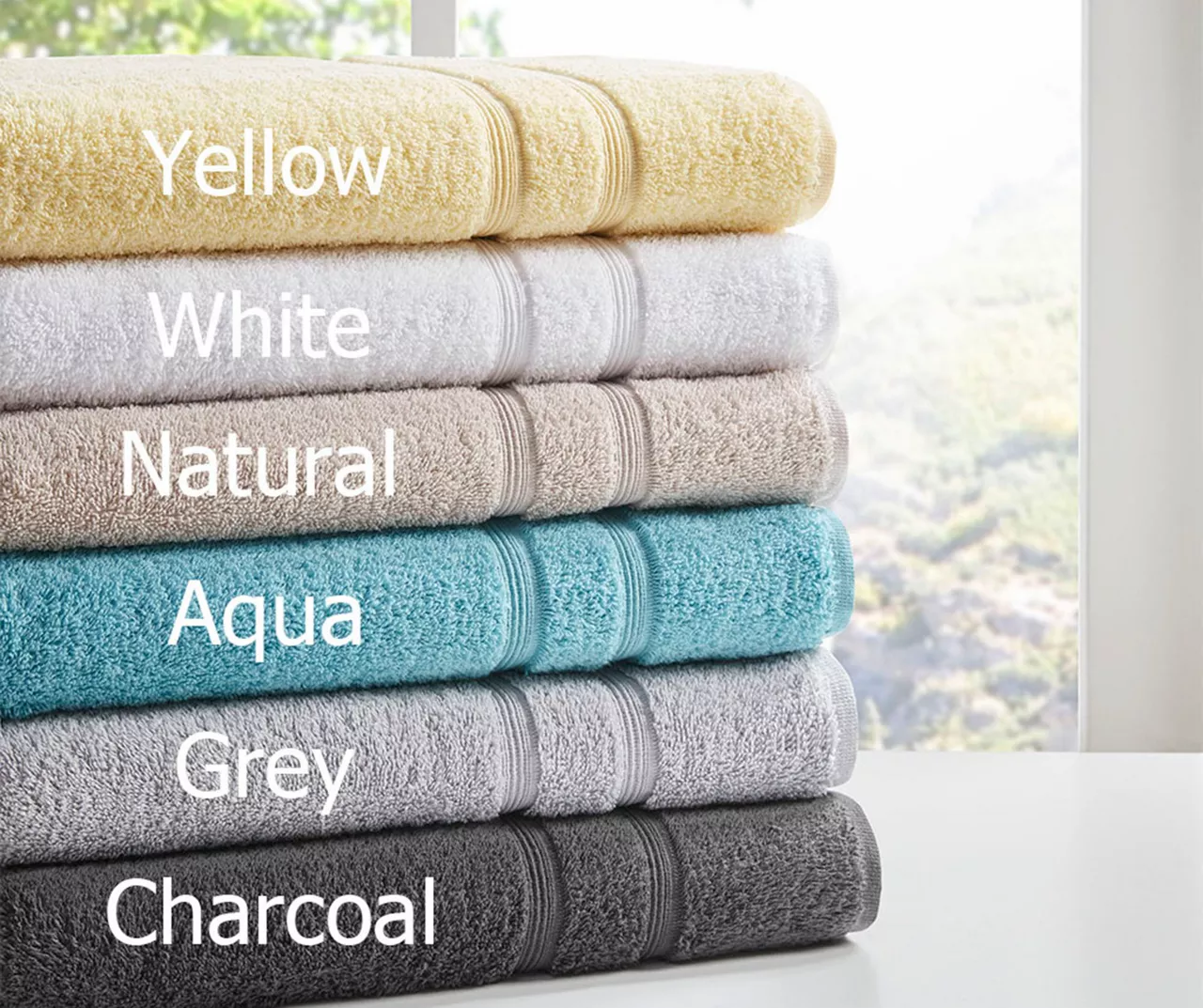 Aegan Aqua Turkish Cotton 6-Piece Towel Set 10 Aegan Aqua Turkish Cotton 6-Piece Towel Set - Image 8