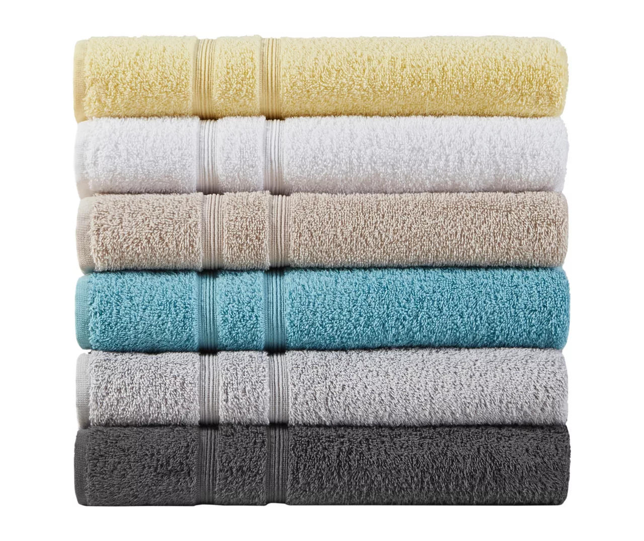 Aegan Gray Turkish Cotton 6-Piece Towel Set 10 Aegan Gray Turkish Cotton 6-Piece Towel Set - Image 8