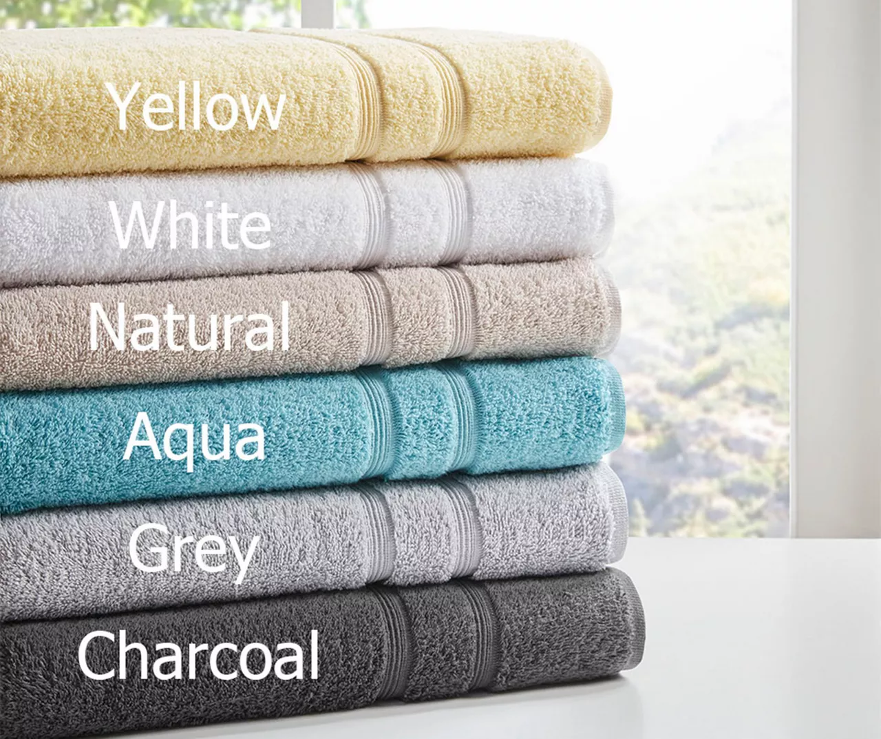 Aegan Gray Turkish Cotton 6-Piece Towel Set 11 Aegan Gray Turkish Cotton 6-Piece Towel Set - Image 9