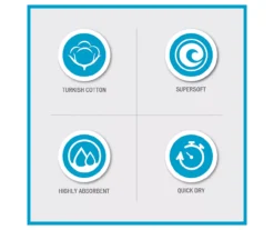 Aegan White Turkish Cotton 6-Piece Towel Set 17 Aegan White Turkish Cotton 6-Piece Towel Set -DHP Sales Store 810555736 8