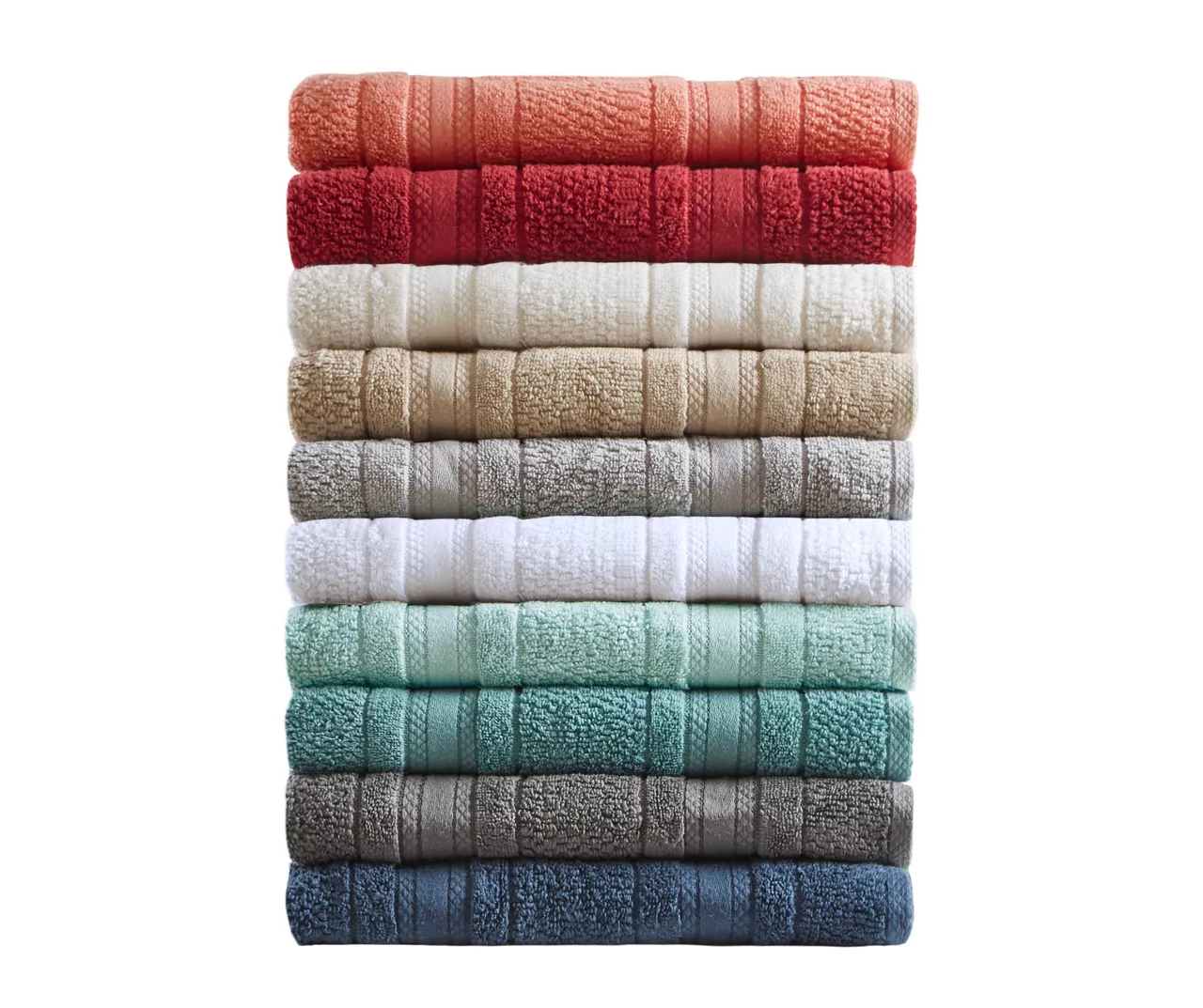 Blue Roman Lattice-Stripe 6-Piece Towel Set 9 Blue Roman Lattice-Stripe 6-Piece Towel Set - Image 7