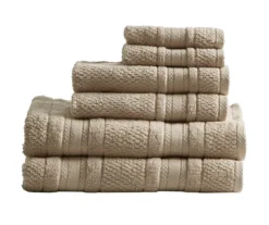 Roman Lattice-Stripe 6-Piece Towel Set 33 Roman Lattice-Stripe 6-Piece Towel Set -DHP Sales Store 810555747 3