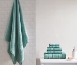 Roman Lattice-Stripe 6-Piece Towel Set 37 Roman Lattice-Stripe 6-Piece Towel Set -DHP Sales Store 810555749 1