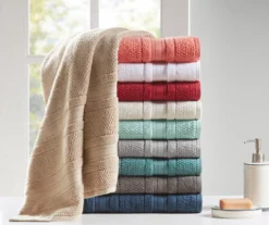 Roman Lattice-Stripe 6-Piece Towel Set 40 Roman Lattice-Stripe 6-Piece Towel Set -DHP Sales Store 810555749 4